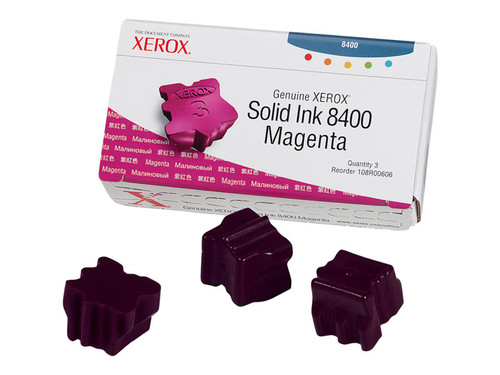 Xerox XER108R00606 XEROX PHASER 8400 3PK SD MAGENTA INK STICK