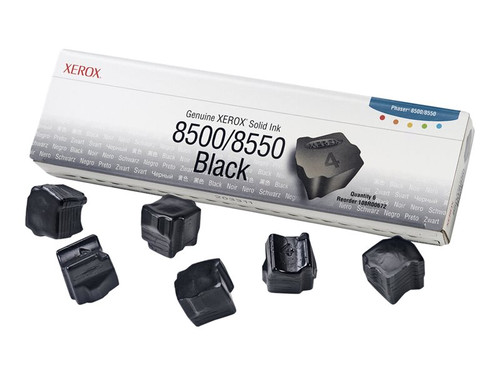 Xerox XER108R00672 XEROX PHASER 8500 6PK SD BLACK INK STICKS