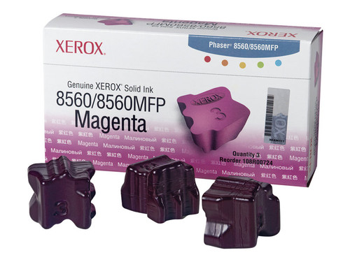 Xerox XER108R00724 XEROX PHASER 8560 3PK SD MAGENTA INK STICK