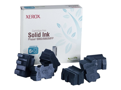 Xerox XER108R00746 XEROX PHASER 8860 6PK SD CYAN INK STICKS