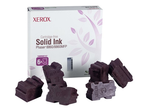 Xerox XER108R00747 XEROX PHASER 8860 6PK SD MAGENTA INK STICK