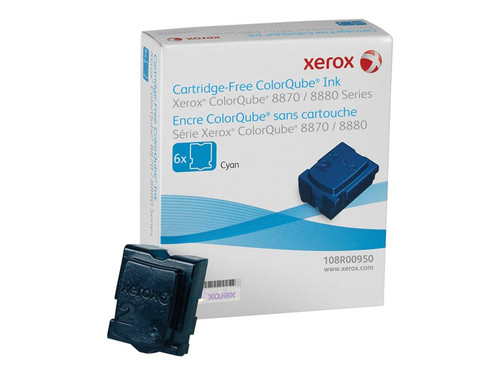 Xerox XER108R00950 XEROX COLORQUBE 8870DN 6PK SD CYAN INK STICKS