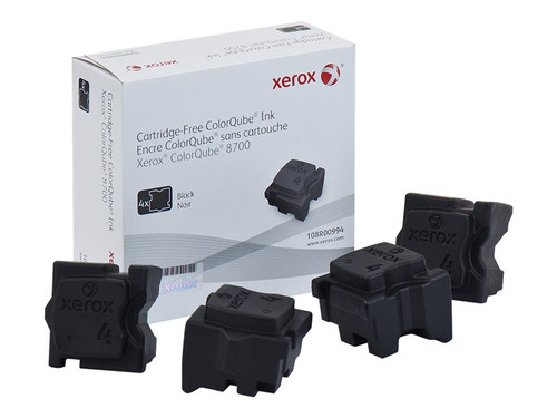 Xerox XER108R00994 XEROX COLORQUBE 8700 4PK SD BLACK INK STICKS