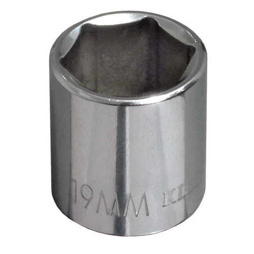 Klein Tools 65908 8 mm Metric 6-Point Socket - 3/8-Inch Drive