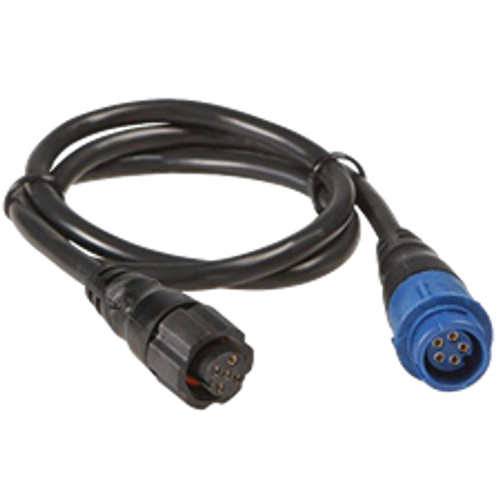 Lowrance 000-00022-001 Transducer Adapter Cable: 7-pin blue to 6-pin LTW