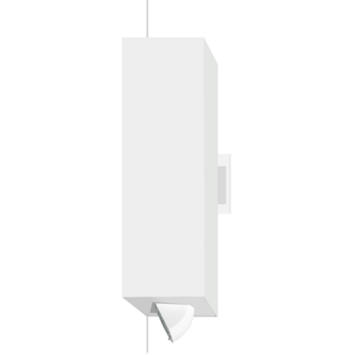 Rayon Lighting RFL4E-SL-16 4" Diameter, 16" Length Pull Down Square Luminaire Wall Mount