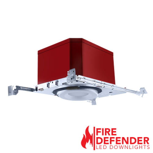 Rayon Lighting RHL6F-ICAT-REC6R 6" LED Fire Rated Round Builders Plus Downlight (875 lm) Fire Rated Downlight