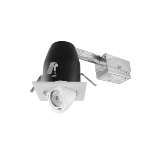 Rayon Lighting RHL4RICAT-RFL4ES8LXXK-018 4" Elbow LED IC Air-Tight 800 LM Remodel Housing 0-10V Dimming 4" Commercial Downlight