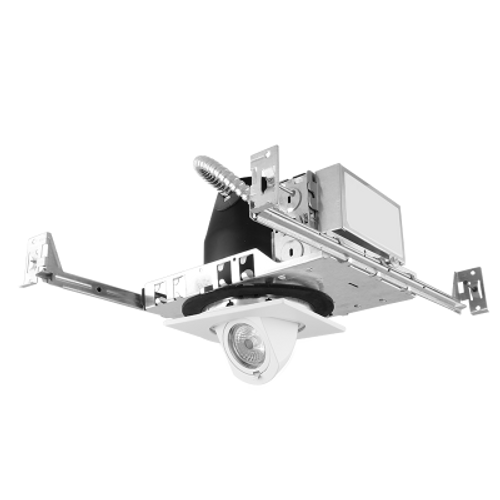 Rayon Lighting RHL4ICAT-RFL4ES8LXXK-018 4" Elbow LED IC Air-Tight 800 LM New Construction Housing 0-10V Dimming 4" Commercial Downlight