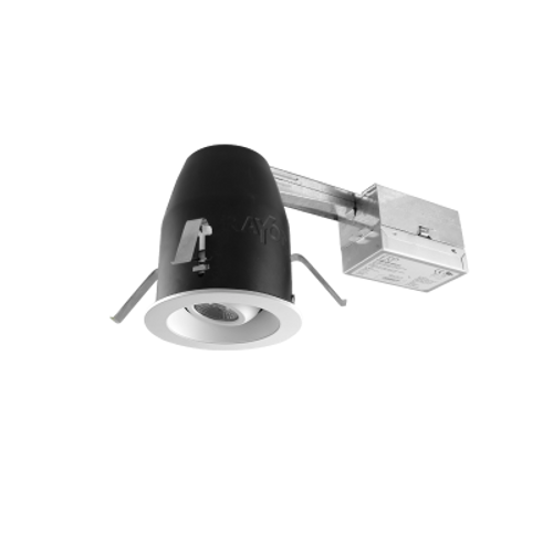 Rayon Lighting RHL4RICAT-RFL4A9LXXK-019 4" Adjustable LED IC Air-Tight 900 LM Remodel Housing 0-10V Dimming 4" Commercial Downlight