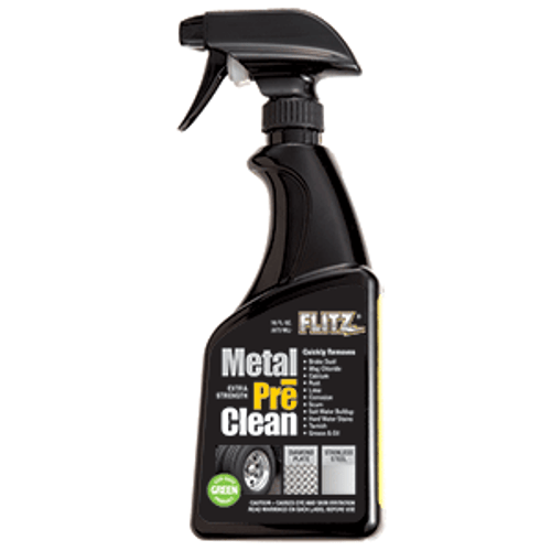 Flitz Metal Pre-Clean - All Metals Icluding Stainless Steel - 16oz Spray Bottle AL 01706