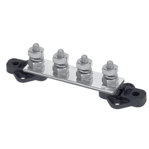 BEP Pro Installer Bus Bar - 4 Way - 150A - 1/4" Studs BB-4S-150A/DSP