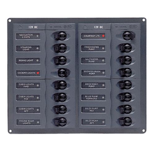 BEP DC Panel - 16-Way - No Meter 904NM