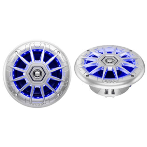 Boss Audio 6.5" MRGB65S Speakers w/RGB Lighting - Silver - 200W MRGB65S