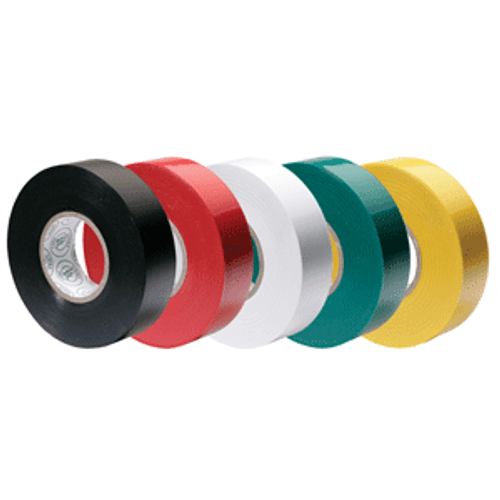 Ancor Premium Assorted Electrical Tape - 1/2" x 20' - Black / Red / White / Green / Yellow 339066