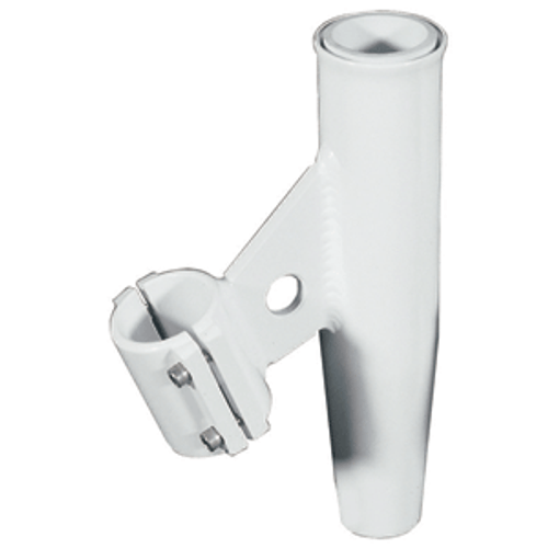 Lee's Clamp-On Rod Holder - White Aluminum - Vertical Mount - Fits 2.375" O.D Pipe RA5005WH