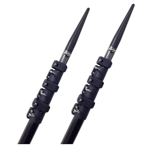 Lee&#39;s Tackle 16&#39; Telescoping Carbon Fiber Outrigger Poles Sleeved f/TACO Bases CT3916-9002