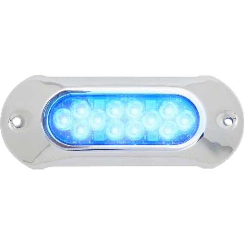 Attwood LightArmor HPX Underwater Light - 12 LED &amp; Blue 66UW12B-7