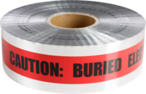 Minerallac 94636 Silver with Red Stripe Detectable Tape