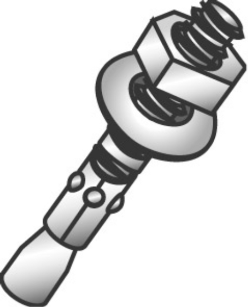 Minerallac 62297 Wedge Anchor Zinc Plated Steel