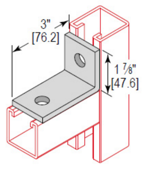 Minerallac CA2H3LEG Angle Fitting