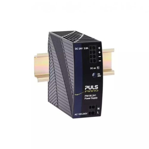 Functional Devices PULS-PIM90-241 DIN Rail Mount DC Power Supply, Single Switching, 100-240 Vac to 24-28 Vdc, 3.8 Amp
