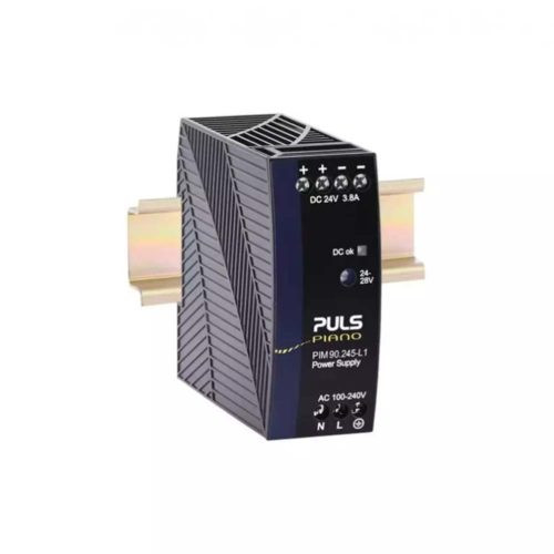 Functional Devices PULS-PIM90-245-L1 DIN Rail Mount DC Power Supply, Single Switching, 100-240 Vac to 24-28 Vdc, 3.8 Amp, Screw Terminals, Class 2
