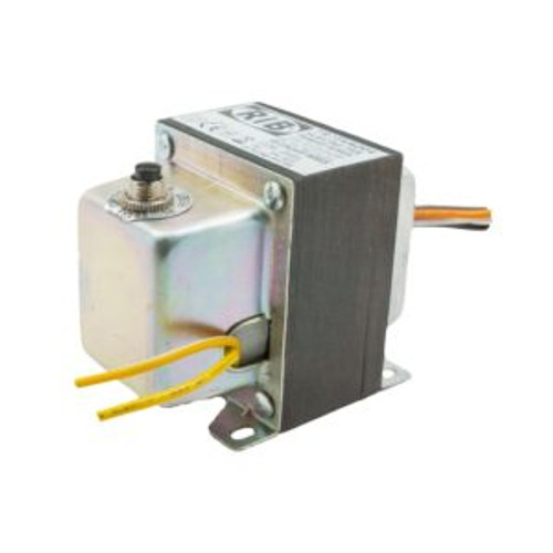 Functional Devices TR75VA004 Transformer, 75 VA, 480/240/208/120 to 24 Vac, Circuit Breaker, Foot and Single Threaded Hub Mount, Side Opening