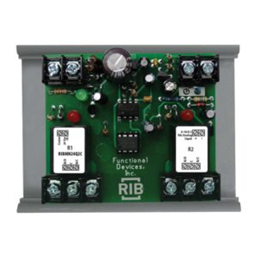 Functional Devices RIBMN24Q2C I/O Expander, 2 Outputs, 24 Vac/dc Power Input, 0-10 Vdc / 0-5 Vdc Control Input, 2.75" Track Mount