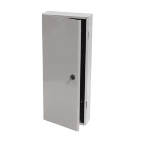 Functional Devices MH3520 Metal Housing, NEMA 1, 24.5" H x 10.25" W x 3.9" D with 2.75" x 24" Mounting Track