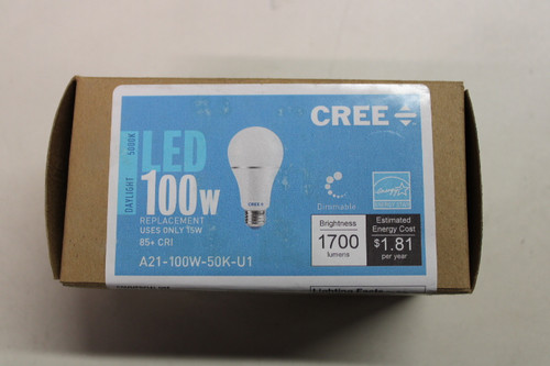 Cree A21-100W-50K-U1 Other Bulbs/Ballasts/Drivers EA