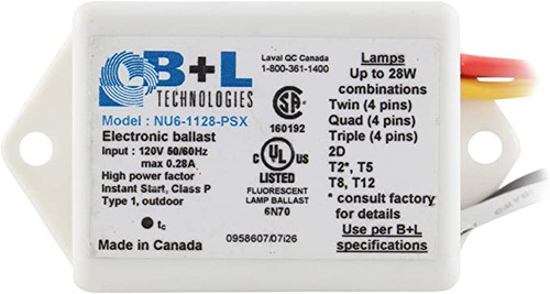 B+L Technologies NU6-1128-PSX Bulb/Ballast/Driver Accessories EA
