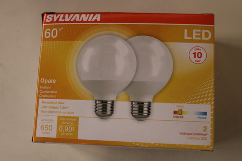 Sylvania LED7.5G25/827/10YV/RP2/2M LED Bulbs EA