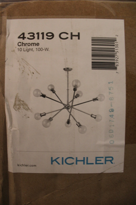 Kichler 43119-CH Other Lighting Fixtures/Trim/Accessories EA