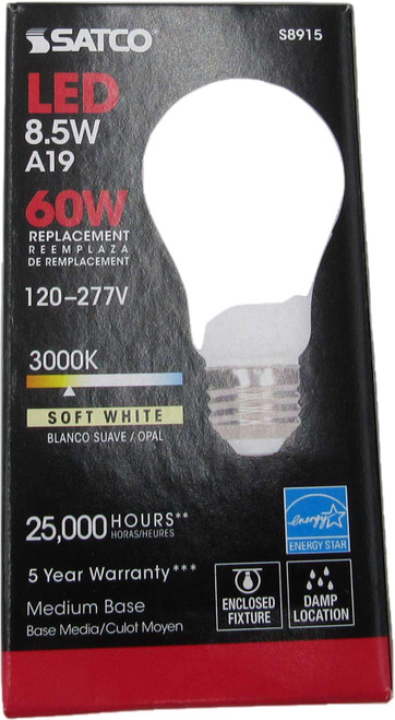 Satco S8915 Light Bulb LED 277V 8.5W