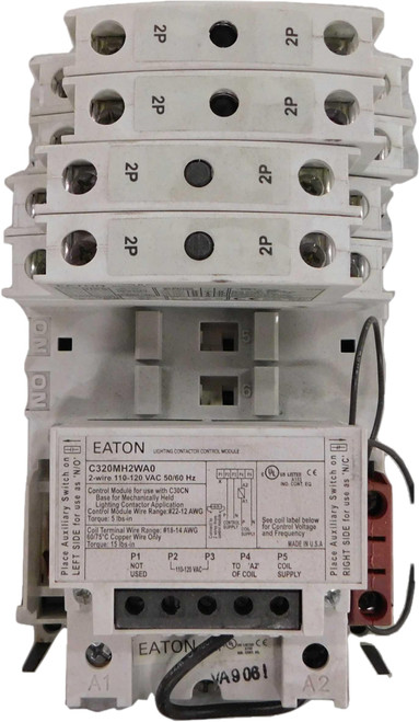 Eaton C30CNM22A02A0 Lighting Contactors 30A 110/120V 50/60Hz 2NO 2NC