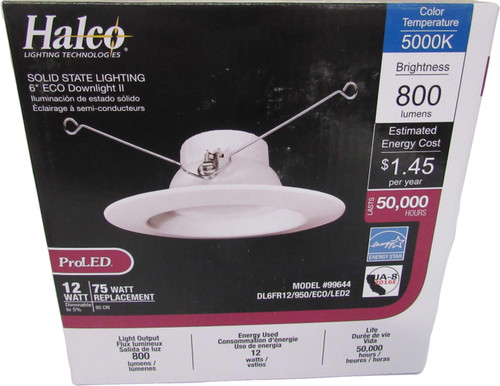 Halco DL6FR12/950/ECO/LED2 LED Bulbs Recessed Downlight 120V 12W