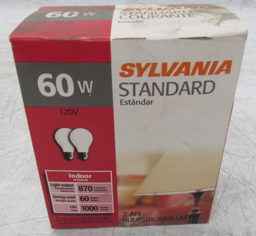 Sylvania 60A/RP Miniature and Specialty Bulbs 2BOX