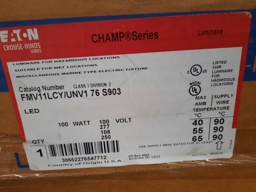 Eaton FMV11LCY/UNV176S903 LED 100-277VAC 100W