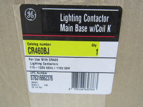 GE CR460BJ Lighting Contactor Holder Base 120V 50/60Hz