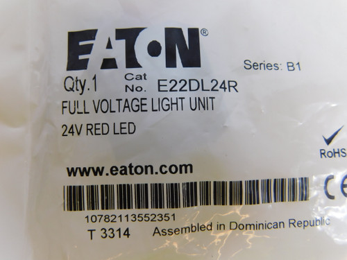 Eaton E22DL24R Indicating Light LED 24V Red