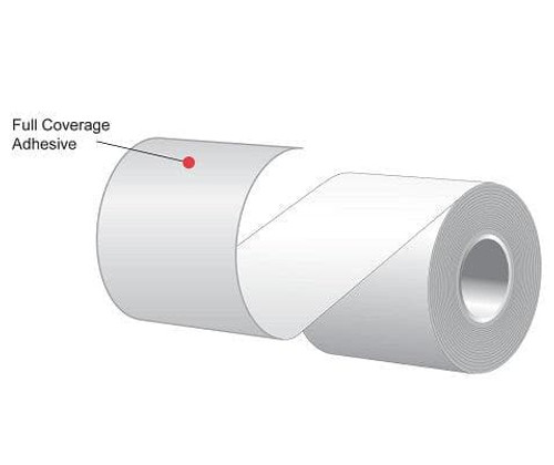 3.125x 170' Pink Sticky Thermal Paper - MAXStick 21#, Diamond