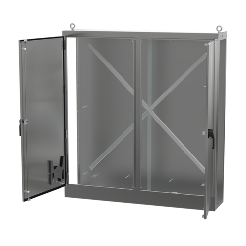 nVent Hoffman AU84X7818BSSLP Universal Free-Stand Both Sides Open, 84.13x77.99x18.11, Stainless Steel 304