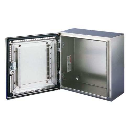 nVent Hoffman CSD242412EMCSS Concept Wallmount EMC 1/4-Turn Latch Type 4X, 24x24x12, Brushed, SS 304