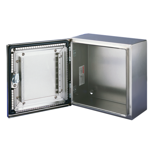 nVent Hoffman CSD24248EMCSS Concept Wallmount EMC 1/4-Turn Latch Type 4X, 24x24x8, Brushed, SS 304