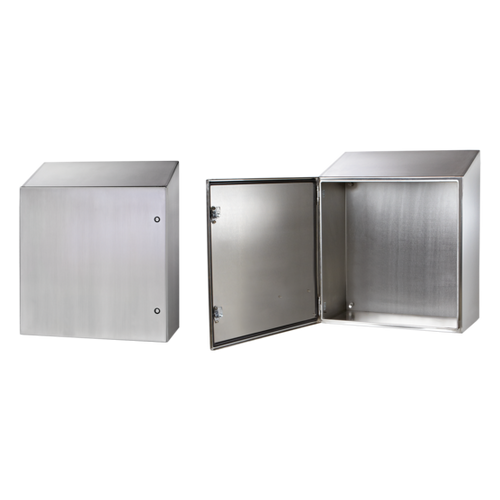 nVent Hoffman CSD603616SSST Concept Sloped Top Wallmount 1/4-Turn Latch Type 4X, 60x36x16, Brushed, SS 304
