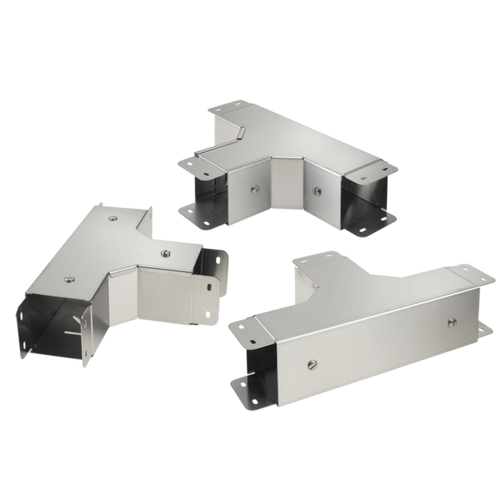 nVent Hoffman CT46TFCSS 90-Degree Tee CleanTray Top Cover, 4.00x6.00, Brushed, SS304