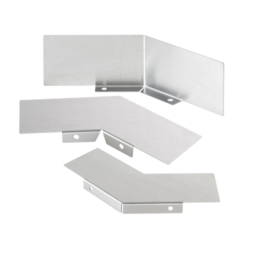 nVent Hoffman CT66DEIC45SS Divider 45-Degree Elbow Inside Cover CleanTray, 6.00x6.00, Brushed, SS304