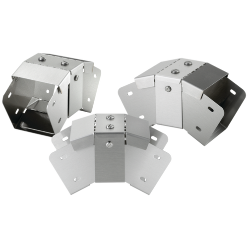 nVent Hoffman CT66VSS Variable-Angle Elbow Fitting CleanTray, 6.00x6.00, Brushed, SS304