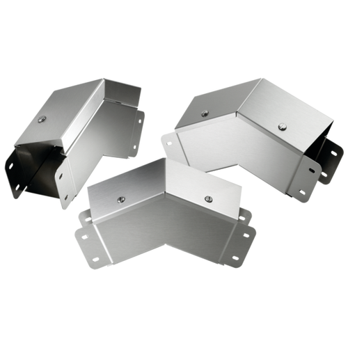 nVent Hoffman CTS46EOC45SS 45-Degree Elbow Outside Cover Slope CleanTray, 4.00x6.00, Brushed, SS304